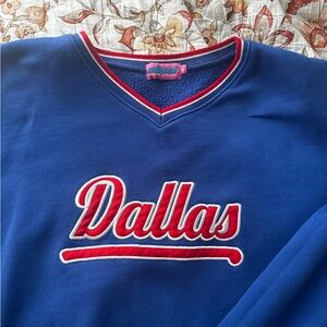 Edikted Blue and Red Dallas Sweatshirt